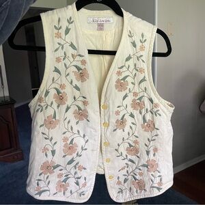 Vintage floral vest